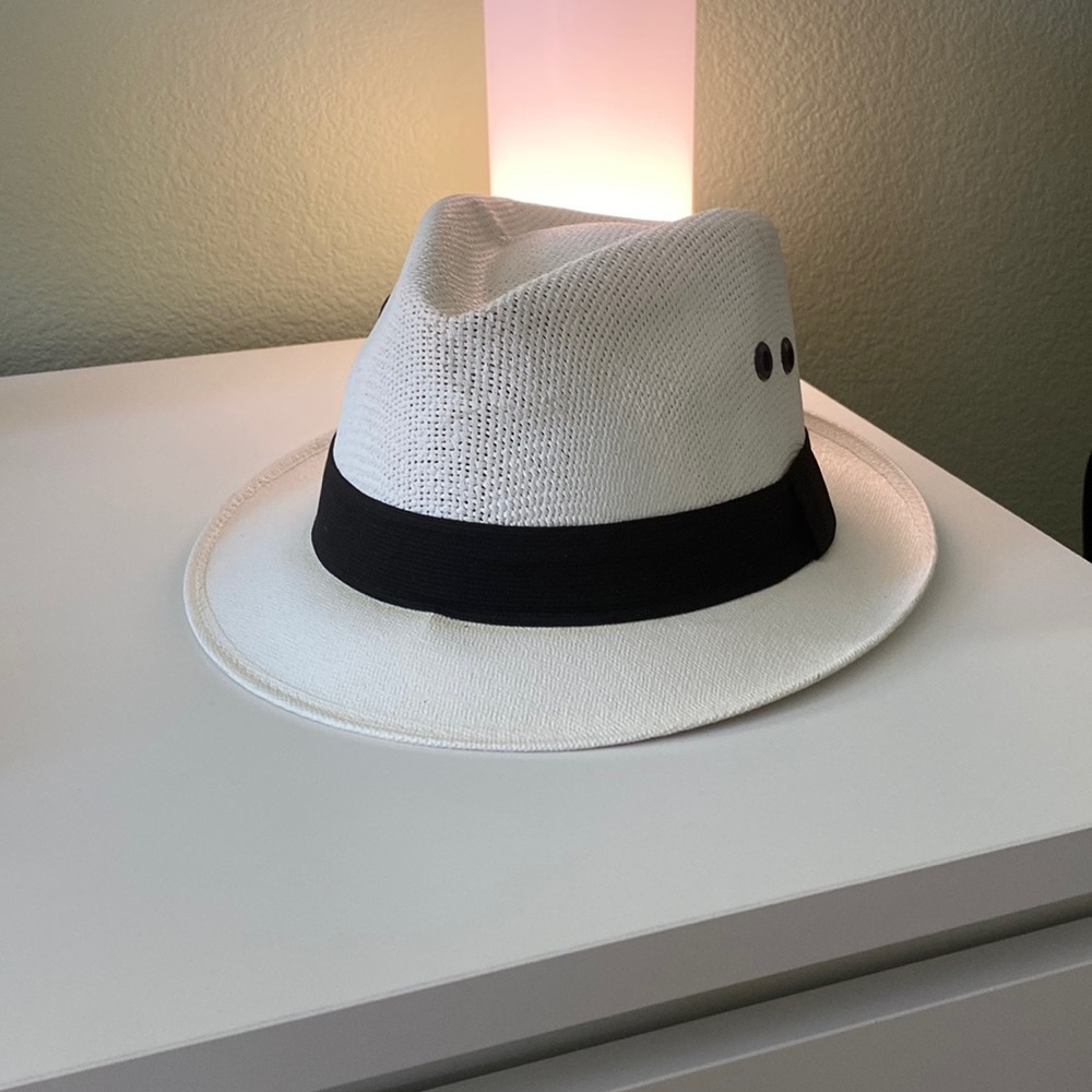 White small fedora